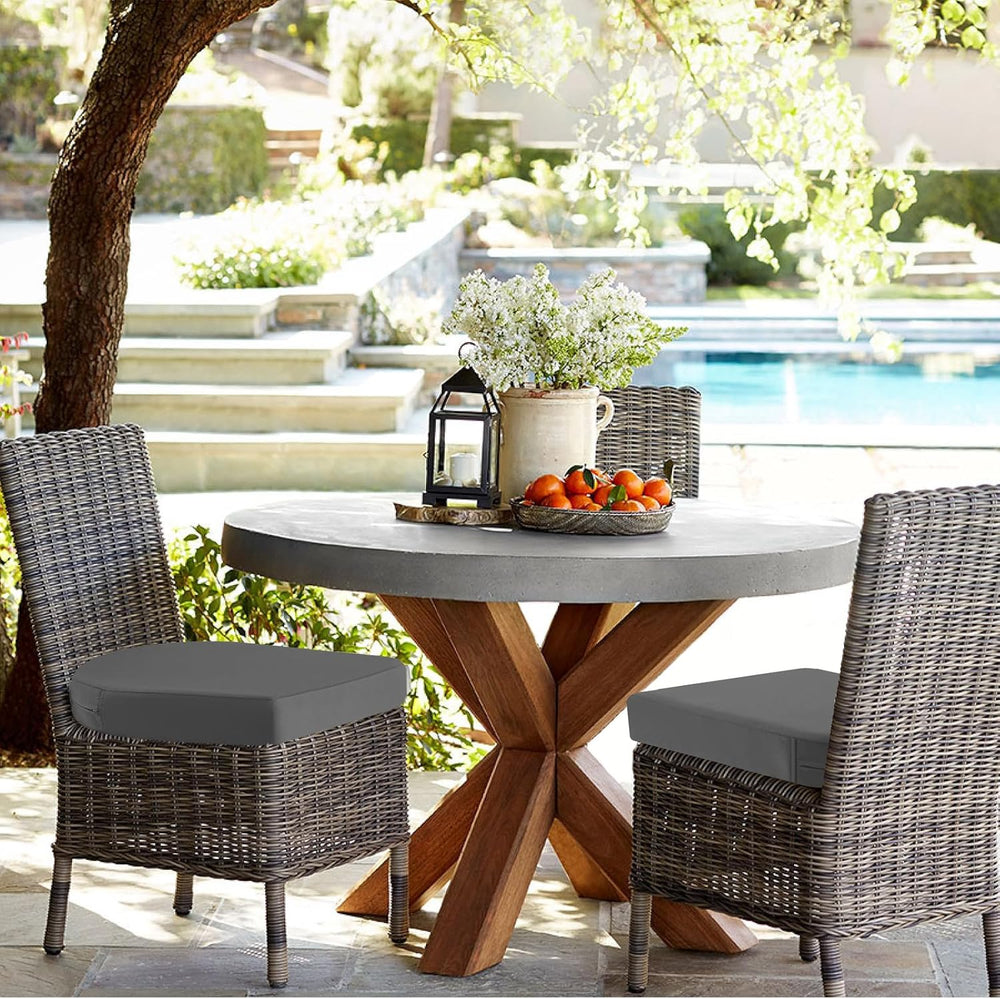 idee-home Outdoor Chair Cushions Set of 2, 19 x 19 Outdoor Seat Cushions