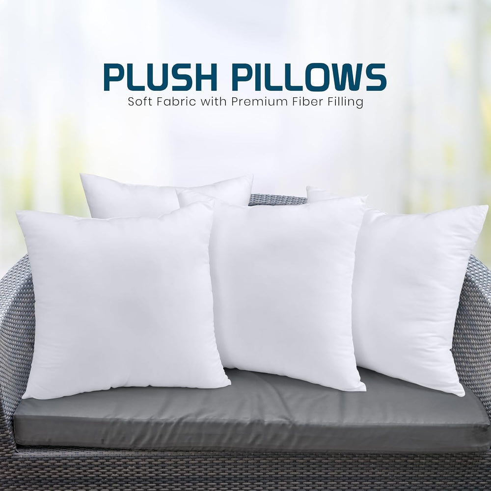 Utopia Bedding Throw Pillows, Decorative 22x22 Pillow Inserts, Set of 4