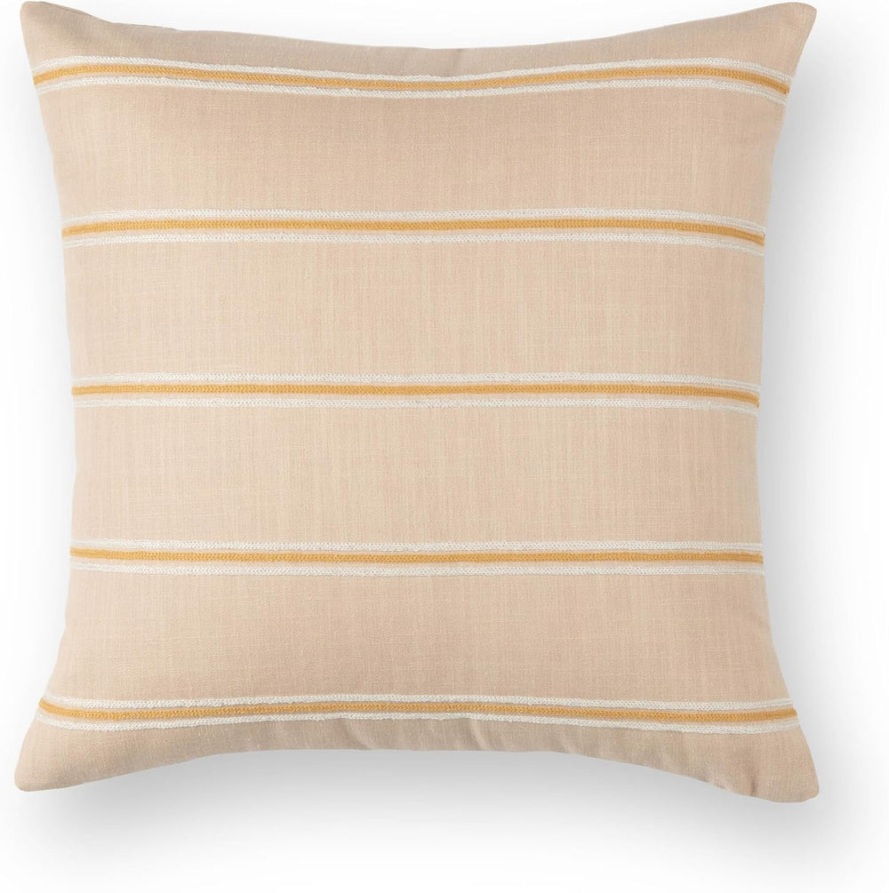 Crumbs Home Modern Farmhouse Fall Linen Indoor Outdoor Throw Pillow Cover Onl...