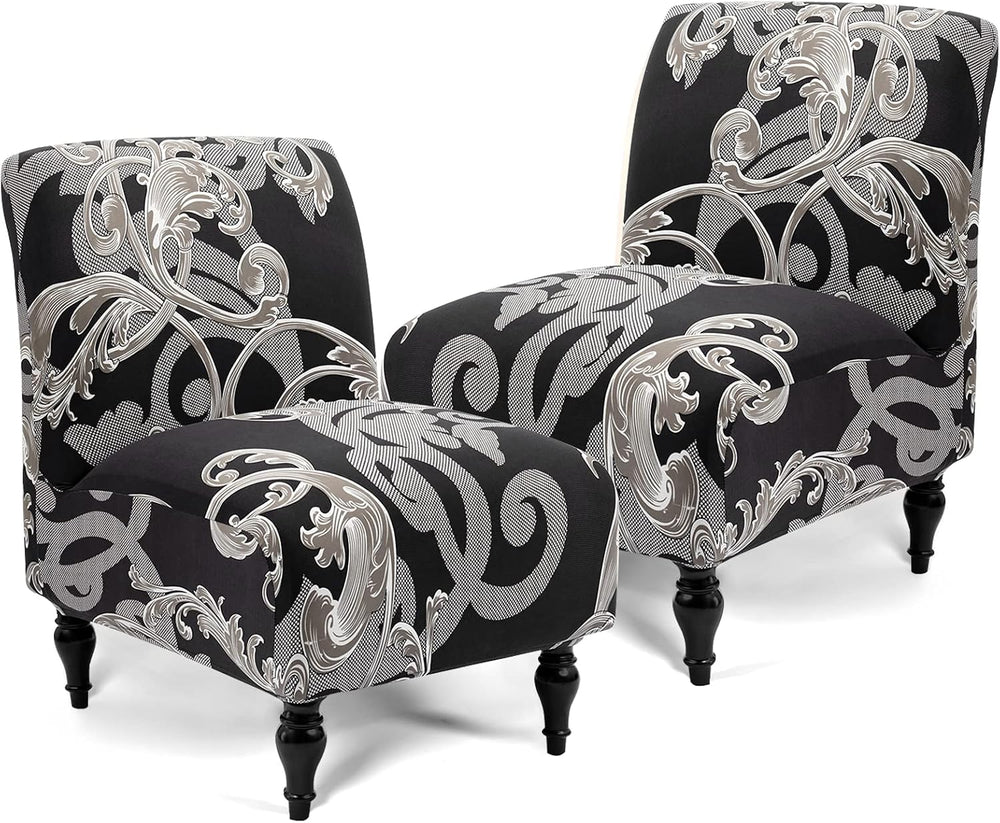 Iauddy Armless Accent Slipper Chair Cover Slipcover,Stretch Spandex Removable...