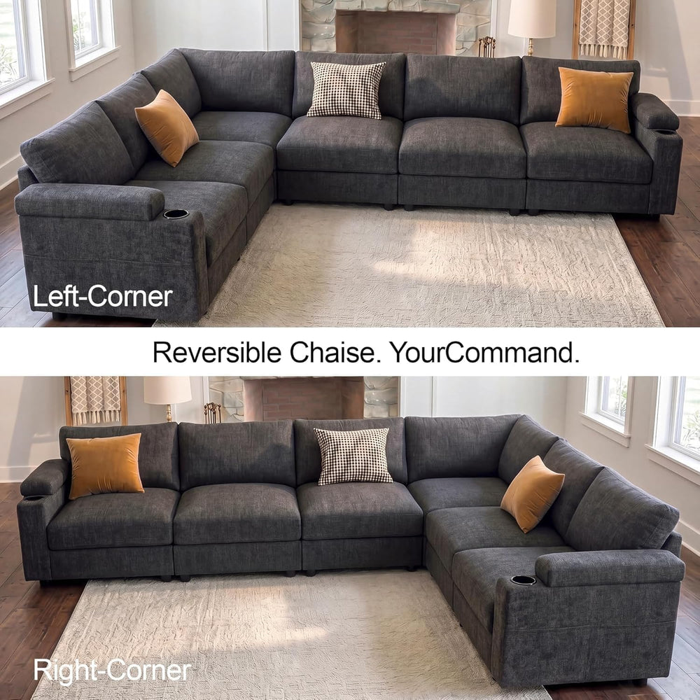 Sectional Couches for Living Rooms, Modular Cloud L Shaped Sofa