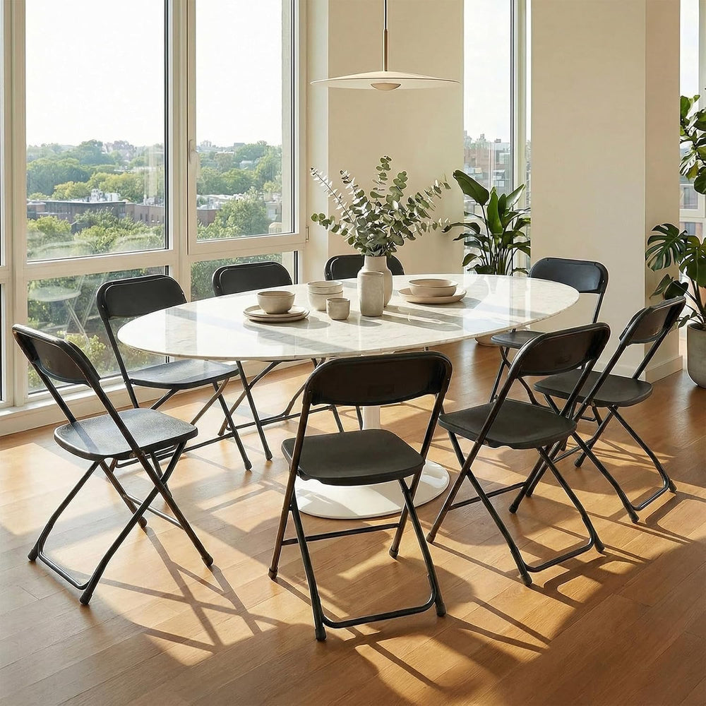 DUMOS Folding Chairs Sets of 20, Portable Chairs, Home Office