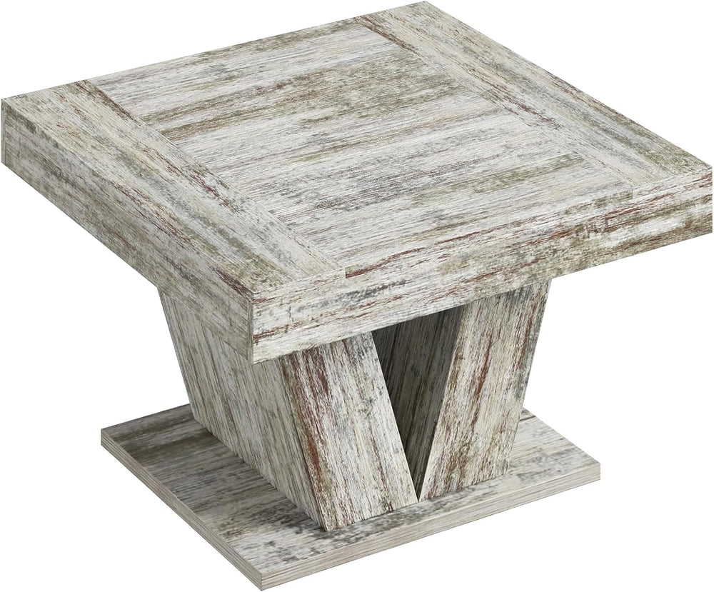 Square Wood Coffee Table 31.5 Inch, White