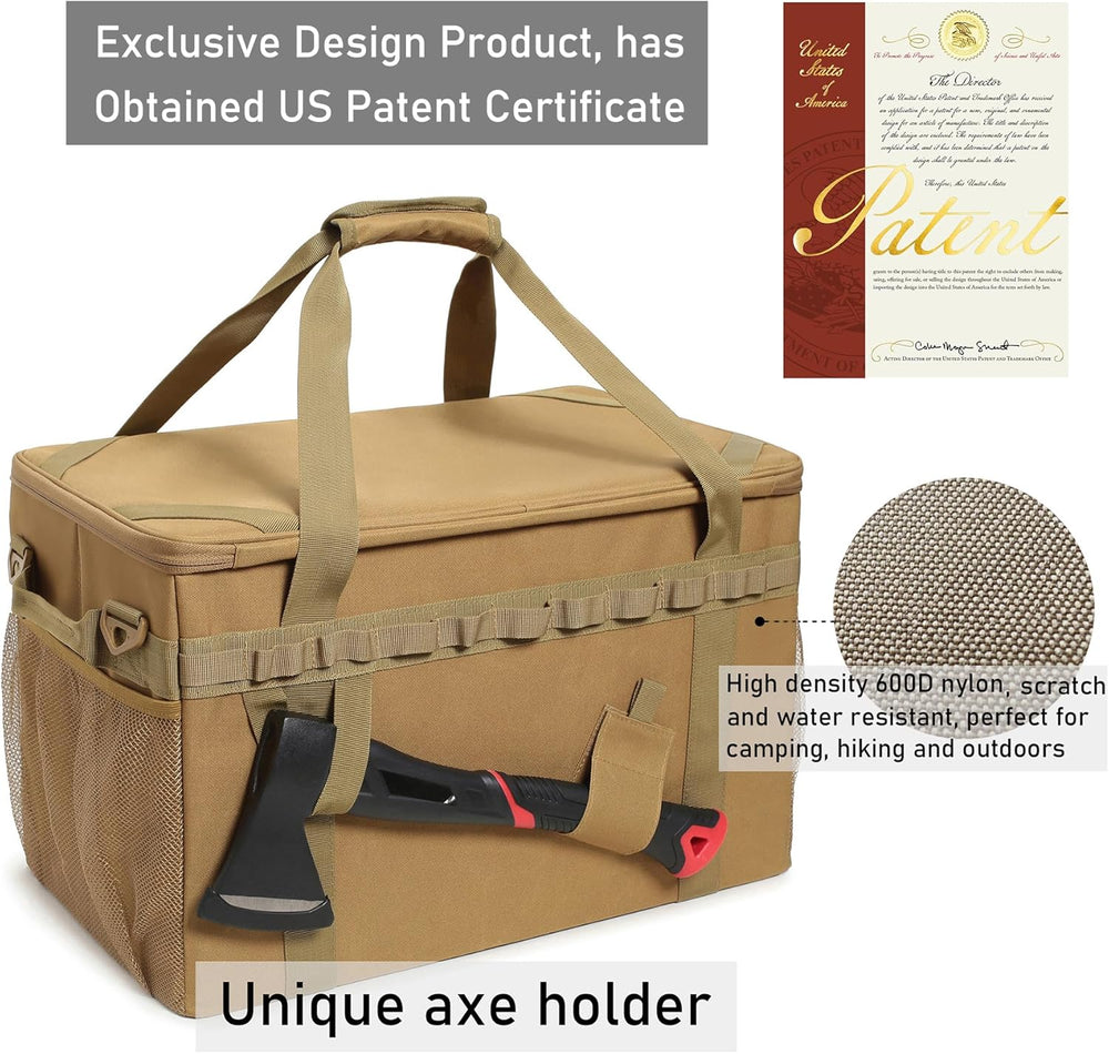 Tactical Camping Storage Bag Utility Tote Bag Camp Kitchen and Trunk Organize...