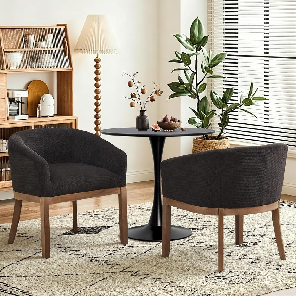 3 Piece Round Dining Table and Chairs Set for 2