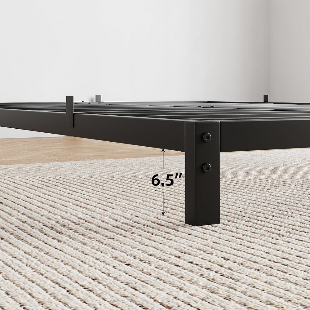 GAOMON 8" Full Bed Frame, Heavy-Duty Metal Platform, Black