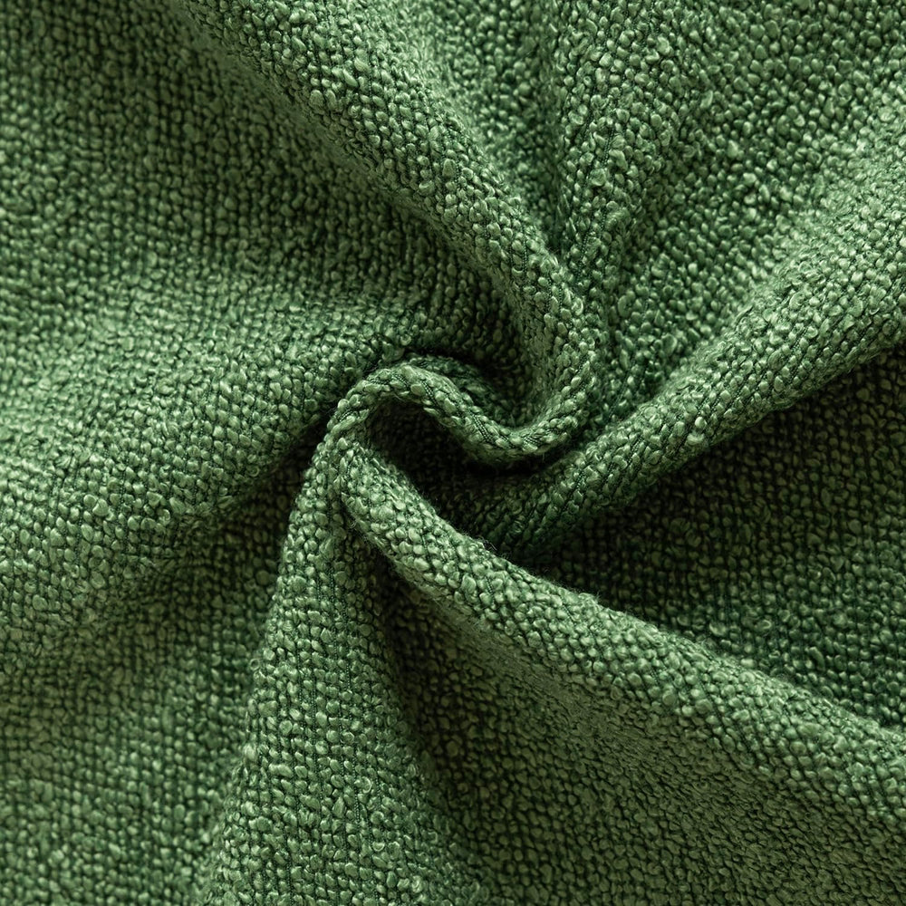Foindtower Decorative Textured Boucle Throw Pillow Cover 26x26 Forest Green