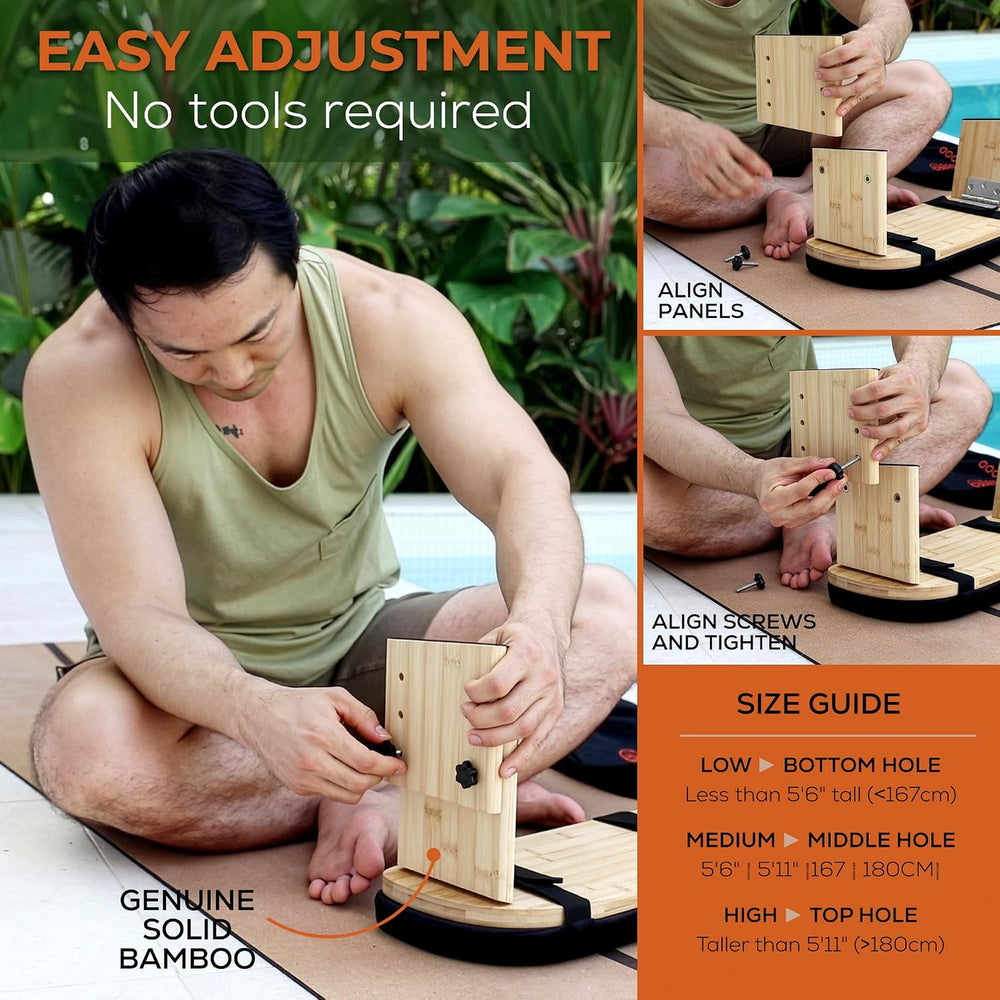 Yoga Dood Zen+ Adjustable Meditation Bench – 3-Level Height Kneeling Bench