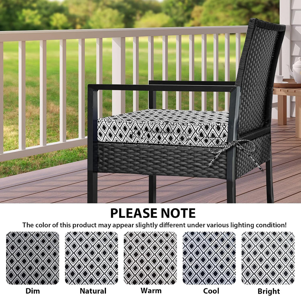 IPYNBAP Outdoor Chair Cushions Set of 4 -Waterproof Outdoor Seat Cushions for...