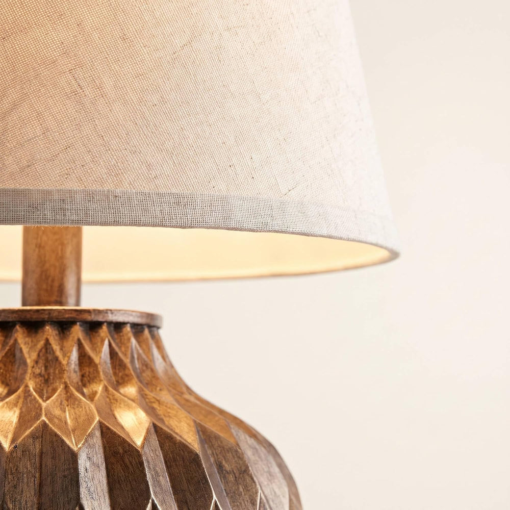 Buckhead Warm Bronze Brown 22" High Table Lamps Set of 2 Geometric