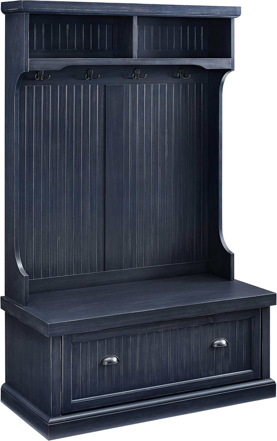 Crosley Furniture Seaside Hall Tree, Shoe Rack Bench