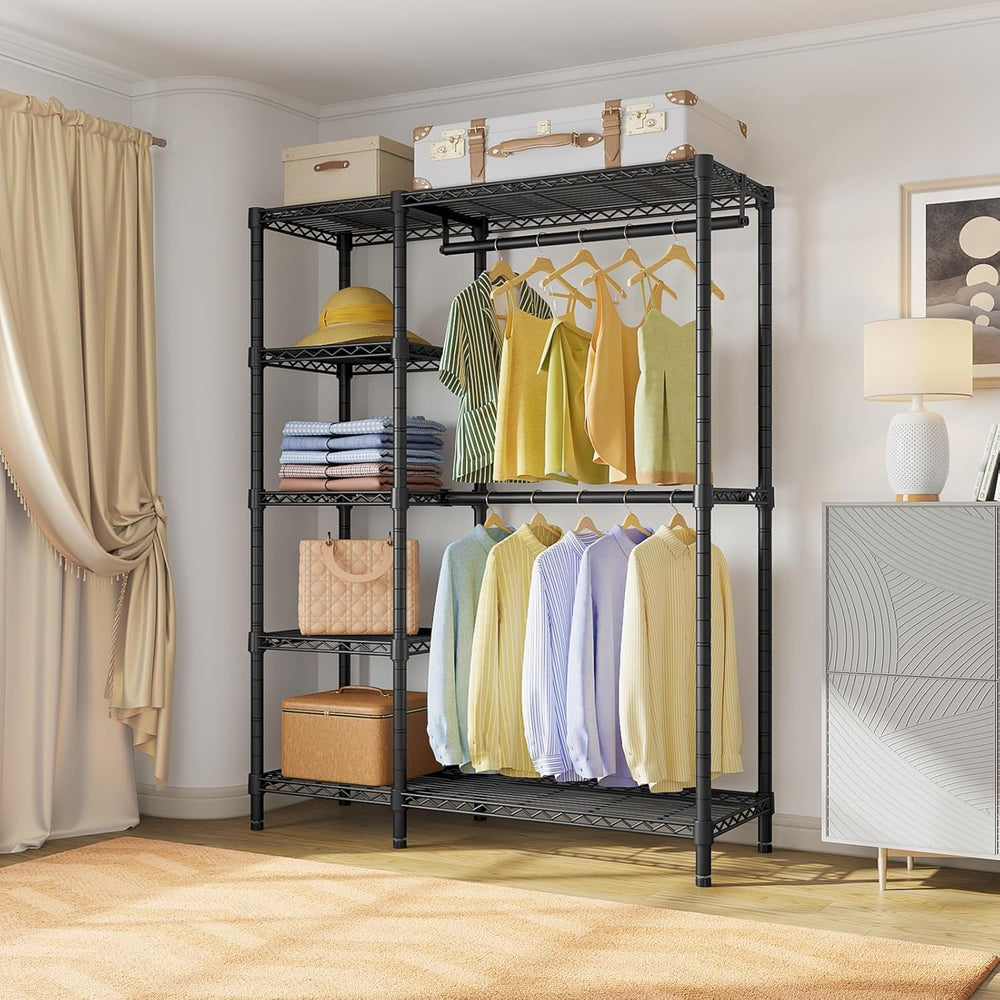 VIPEK V7 Clothes Rack with Shelves Heavy duty Closet for Hanging Clothes
