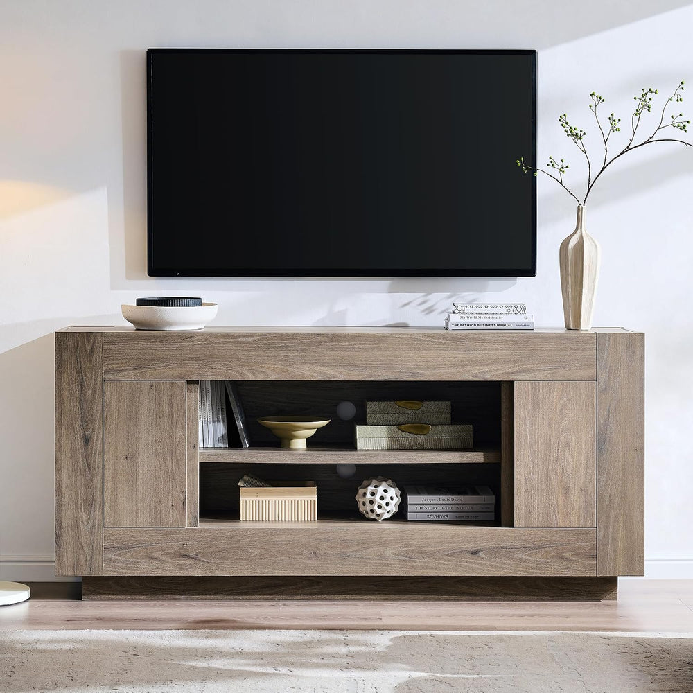 OKD Modern 70" TV Stand for 80" TV, Thick Block Media Console, Alde...