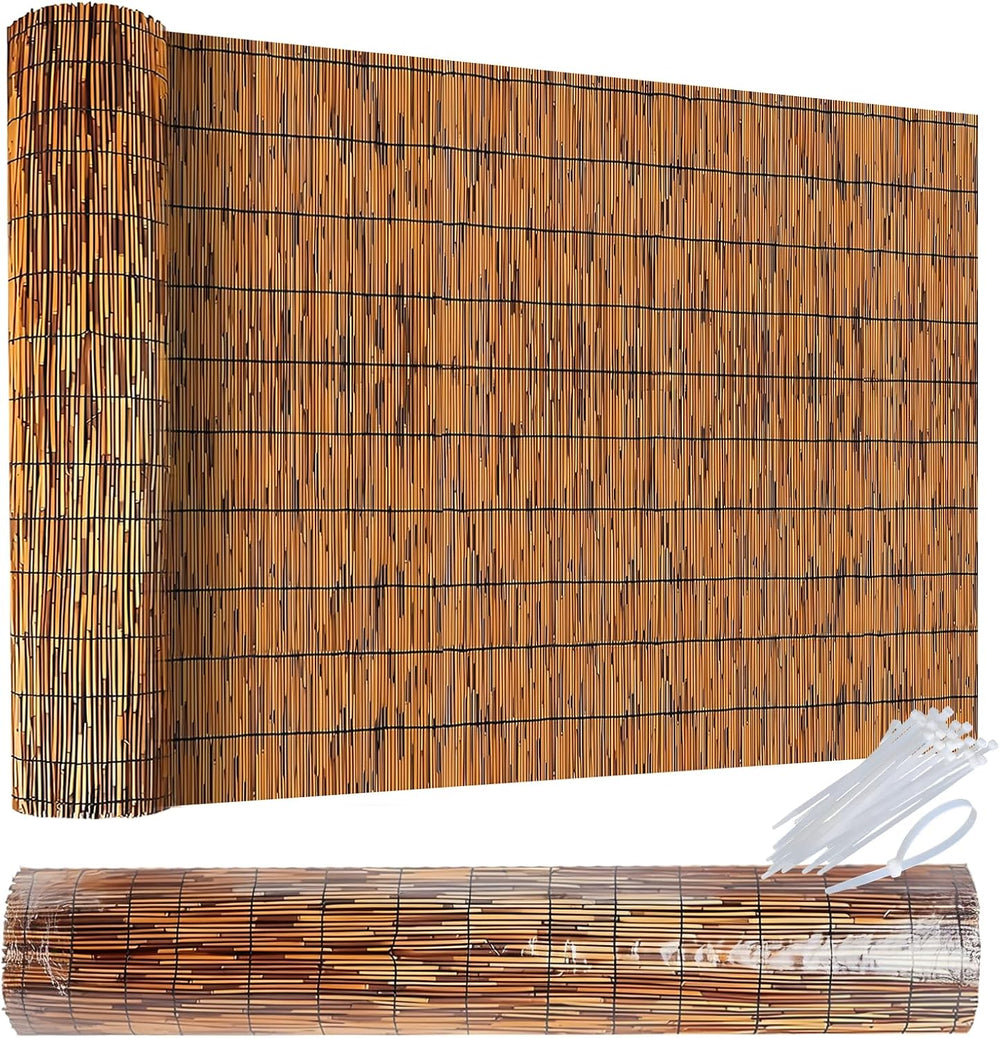 Reed Fence - Bamboo Fencing roll 4 feet high Outdoor Bamboo Privacy Screen fo...