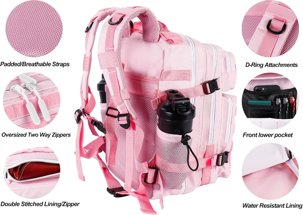 LHI Tactical Military Backpack for Men and Women 25L/35L Army Assault Pack Ba...