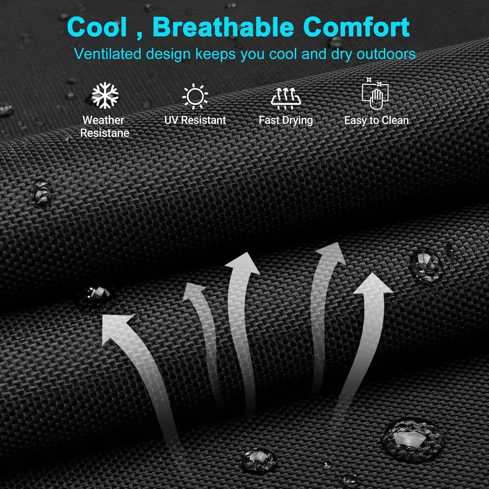 ABORON Lounge Chair, 5-Position Padded Folding Chaise Lounge