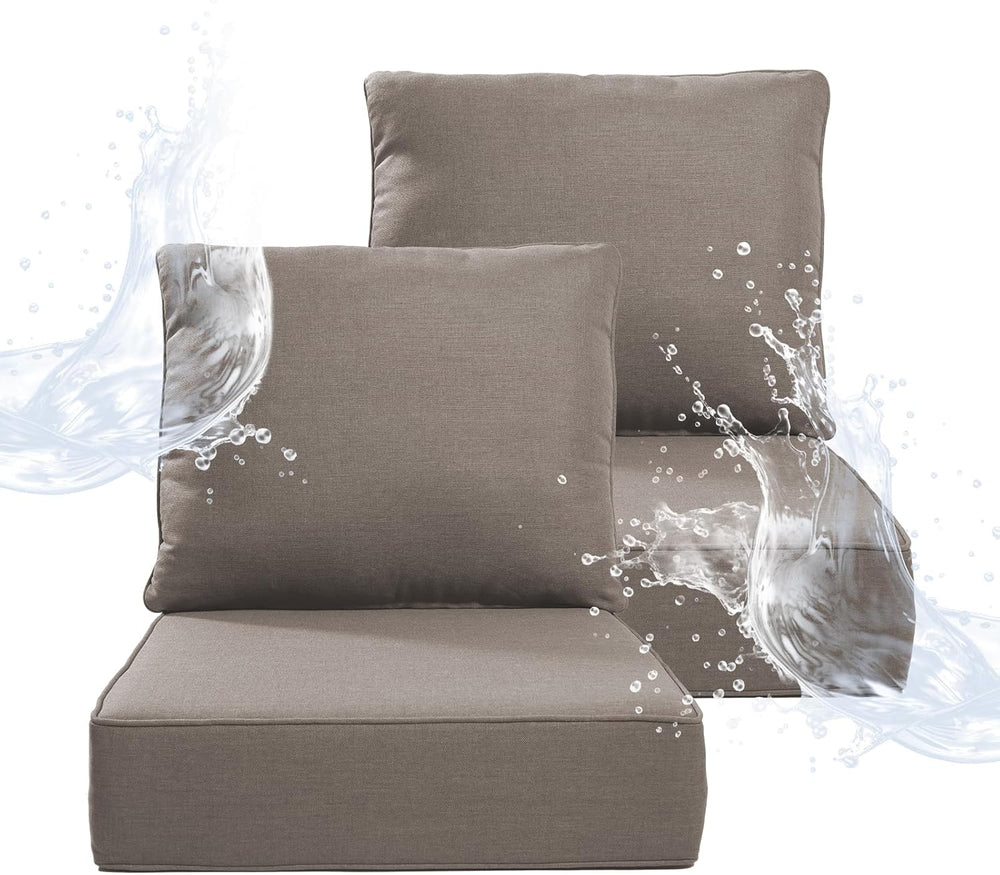 6" Thicker Outdoor Chair Cushion 2 Sets - 24" *24" *6" Wa...