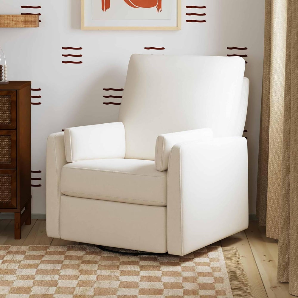 DaVinci Carter's Ethan Swivel Recliner - Performance Cream Linen