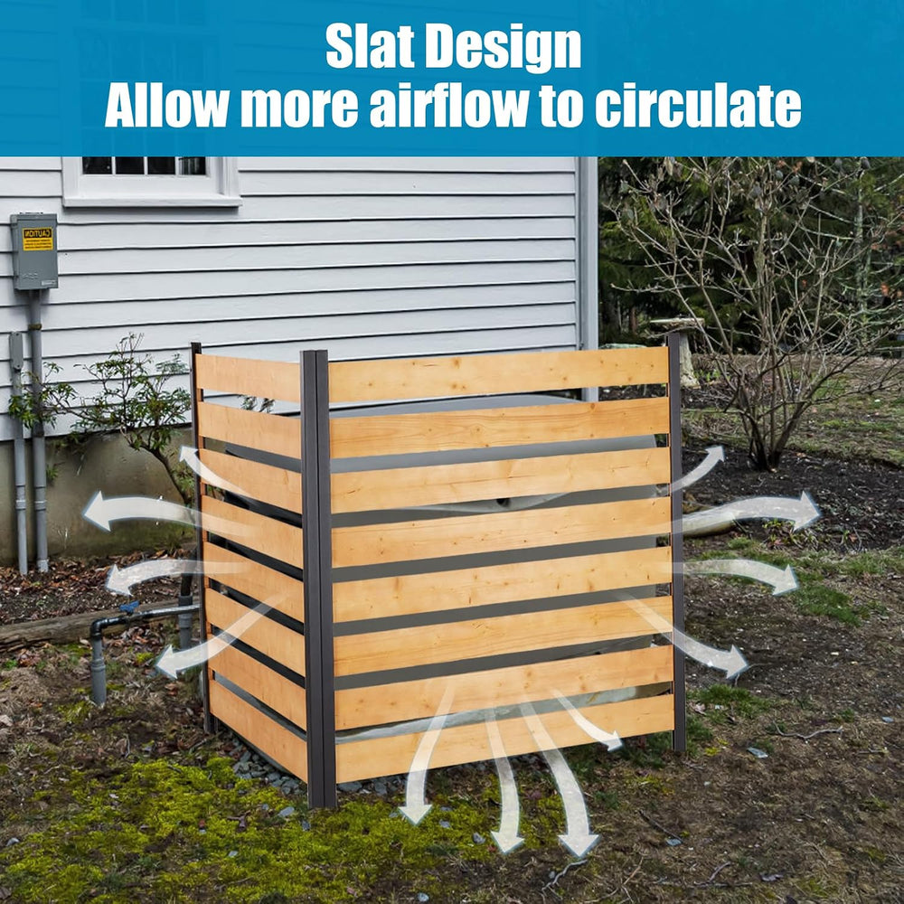 Privacy Fence Panels for Outside No Dig Fence Screen Garden Fence Wooden Air ...