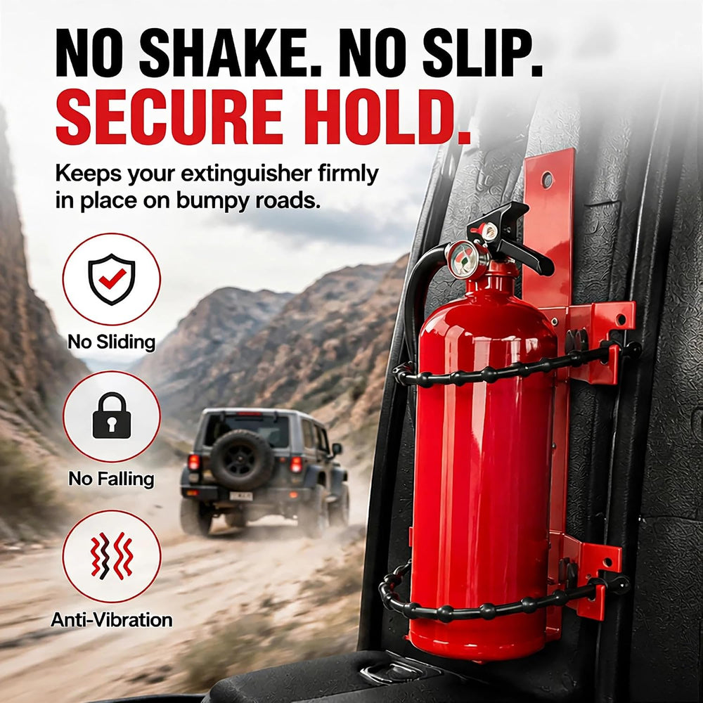 Fire Extinguisher Mount Bracket for 10lb, Holder for Truck RV Jeep