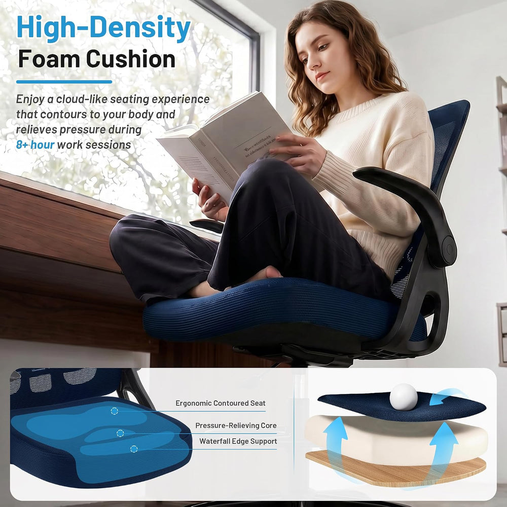 Drafting Chair for Standing Desk, Tall Office Chair with 22"-30" Se...