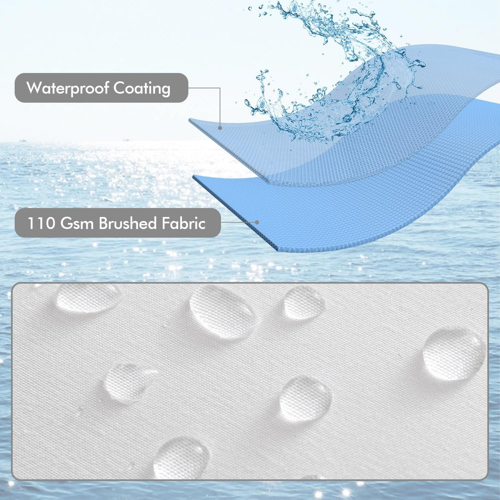 MIULEE 12x20 Outdoor Pillows Pack 4 Waterproof Pillow Inserts