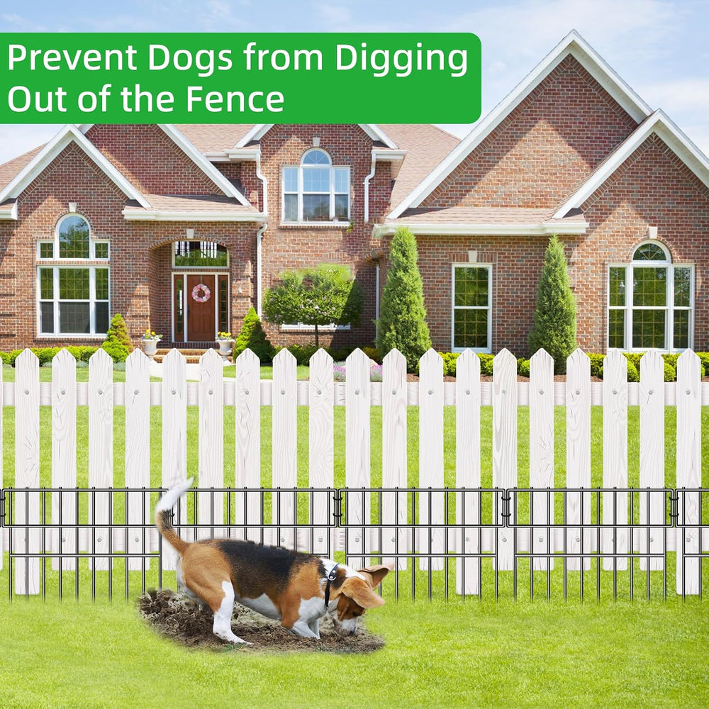 39.5ft(L) X 13in(H) Animal Barrier Fence, 28 Panels No Dig Fence for Dogs, 1....