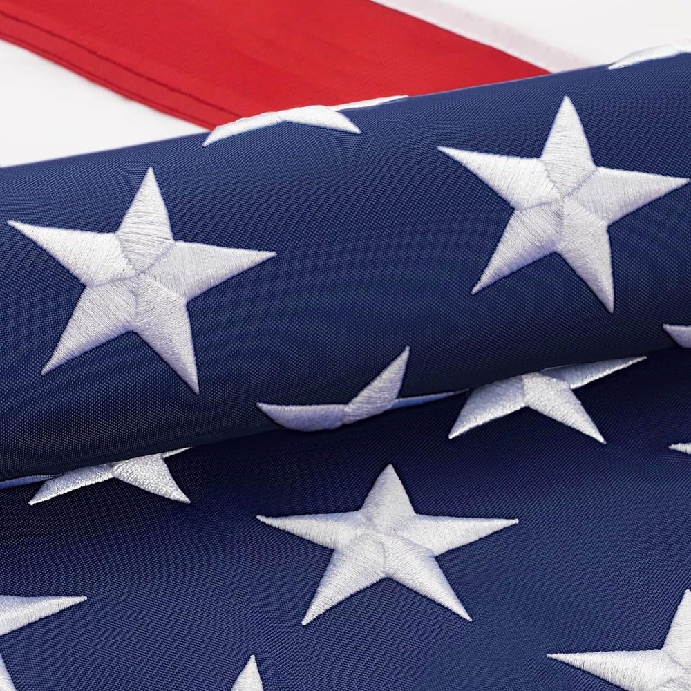 American Flag 5x8ft for Outside, Heavy Duty Nylon High Wind US Flag