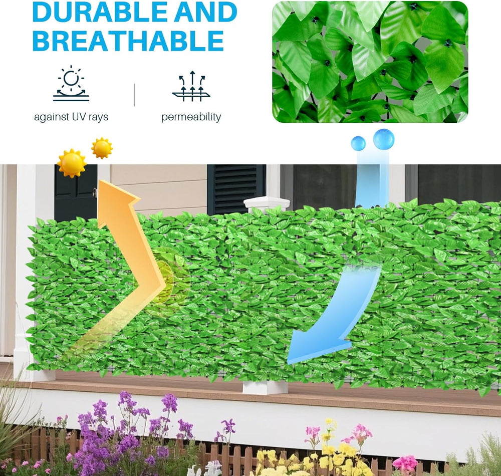 Patio Paradise 6'x14'-1Pc Faux Ivy Fence Privacy Screen Artificial Gr...