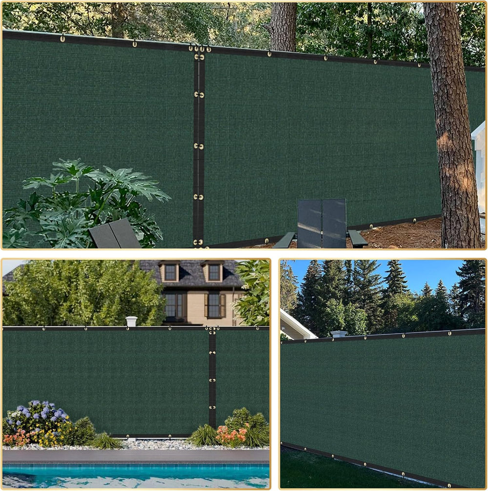 Privacy Fence Screen 5' x 50' Fencing Cover Heavy Duty Mesh Windscree...