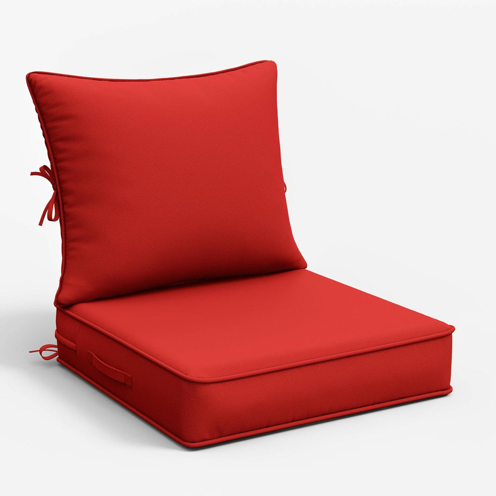 Outdoor Chair Cushion Set of 1, 22x22x4 Waterproof Fade Resistant