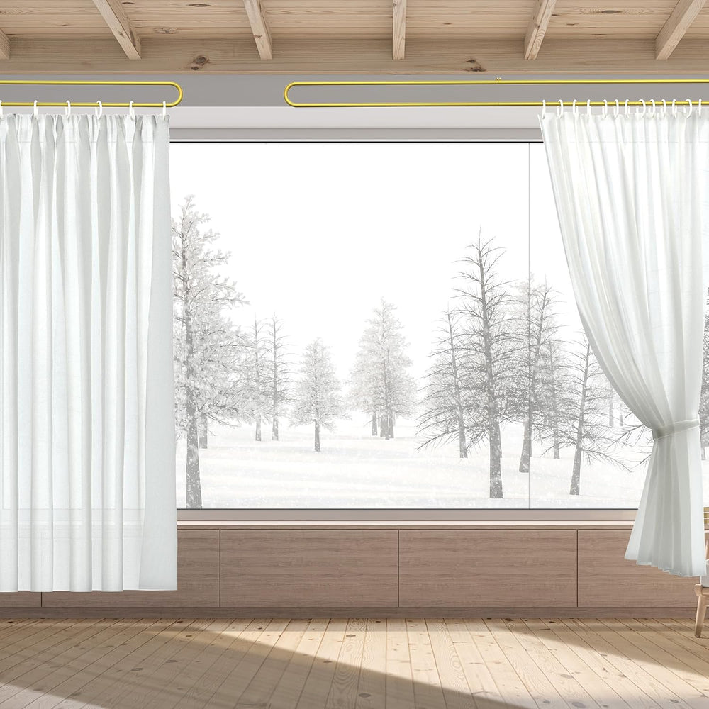 U-Shape Privacy Curtains for Room Divider, Beauty Salon Partition Curtain