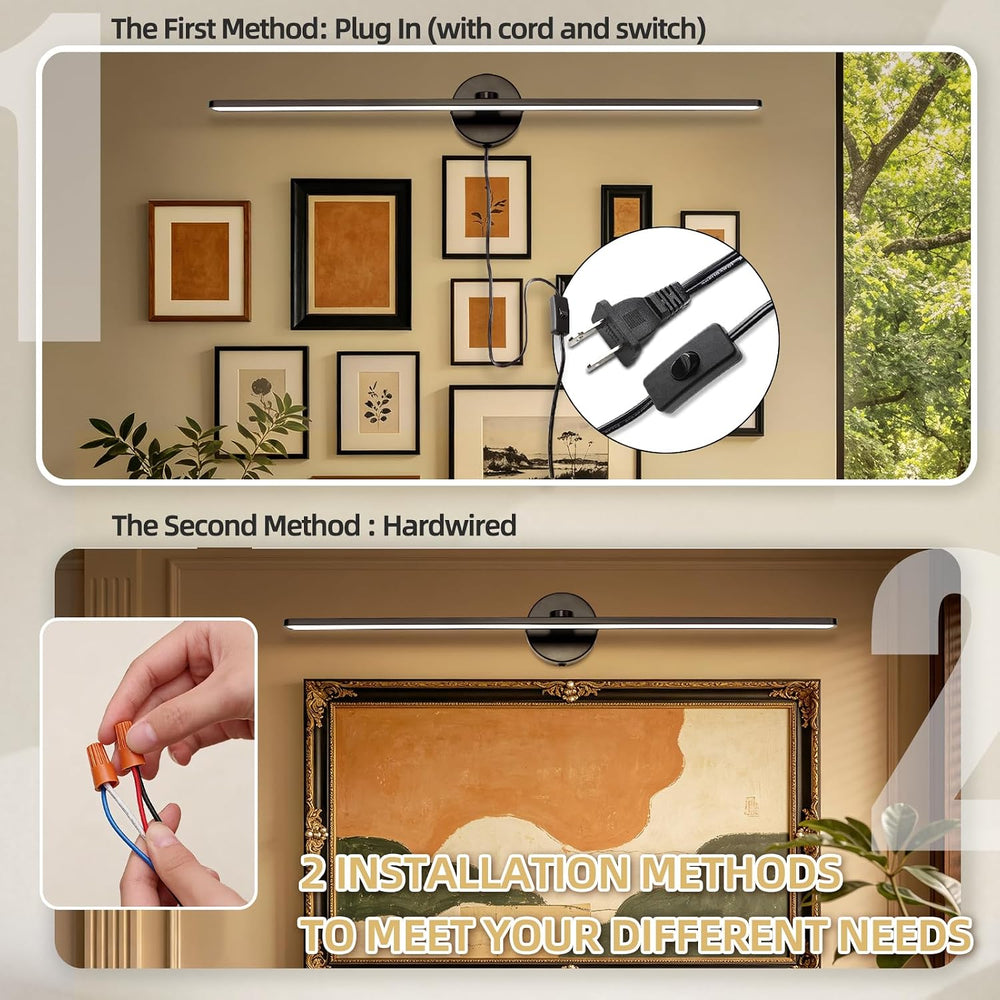 32" Plug in Bathroom Light Fixtures,Vanity Lights Bar,Picture Light