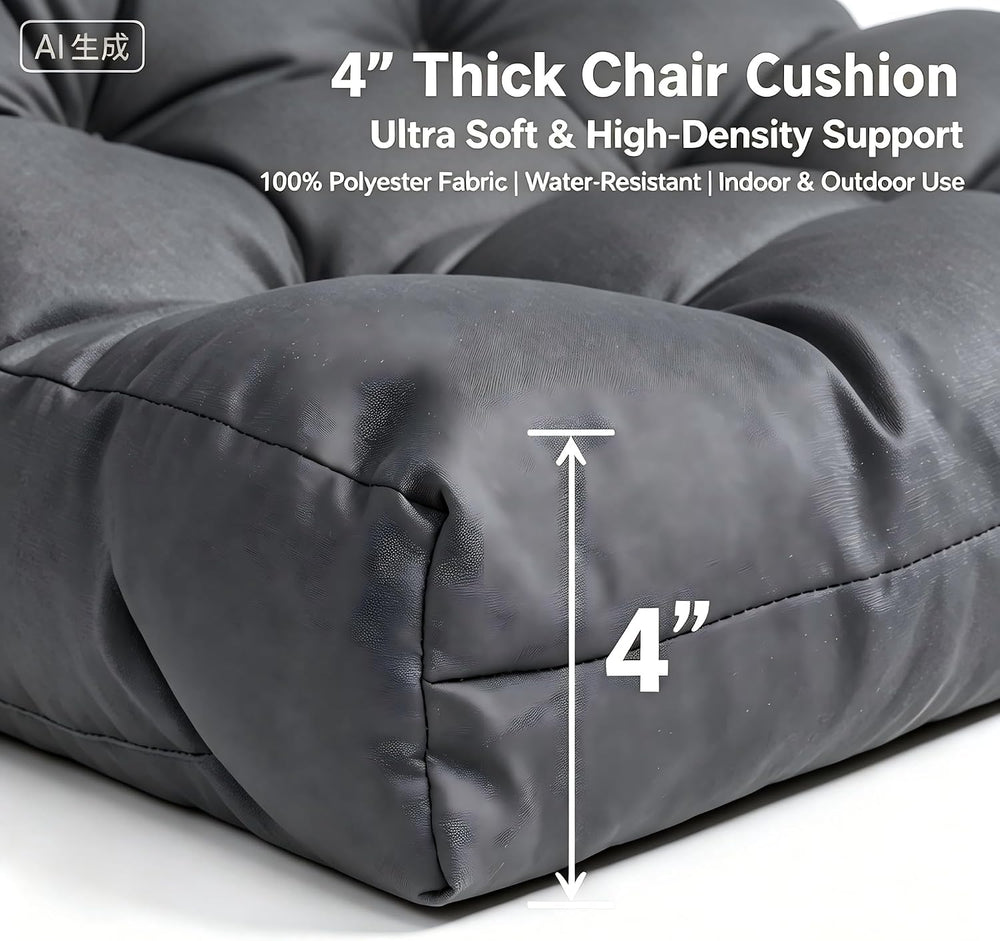 QILLOWAY Outdoor Chair Cushion for Patio Furniture, Waterproof Patio Cushions...