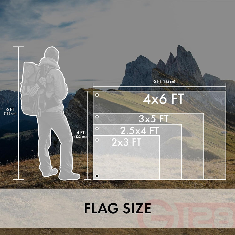 G128 American USA Flag | 4x6 Ft | StormFlyer Series Embroidered 220GSM Spun P...