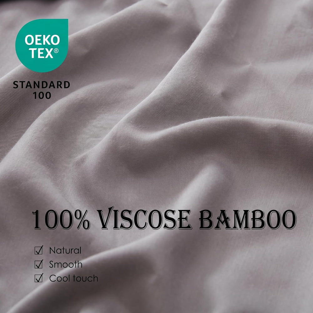 Simple&Opulence 100% Viscose Derived from Bamboo Euro Sham Covers 24x24, ...