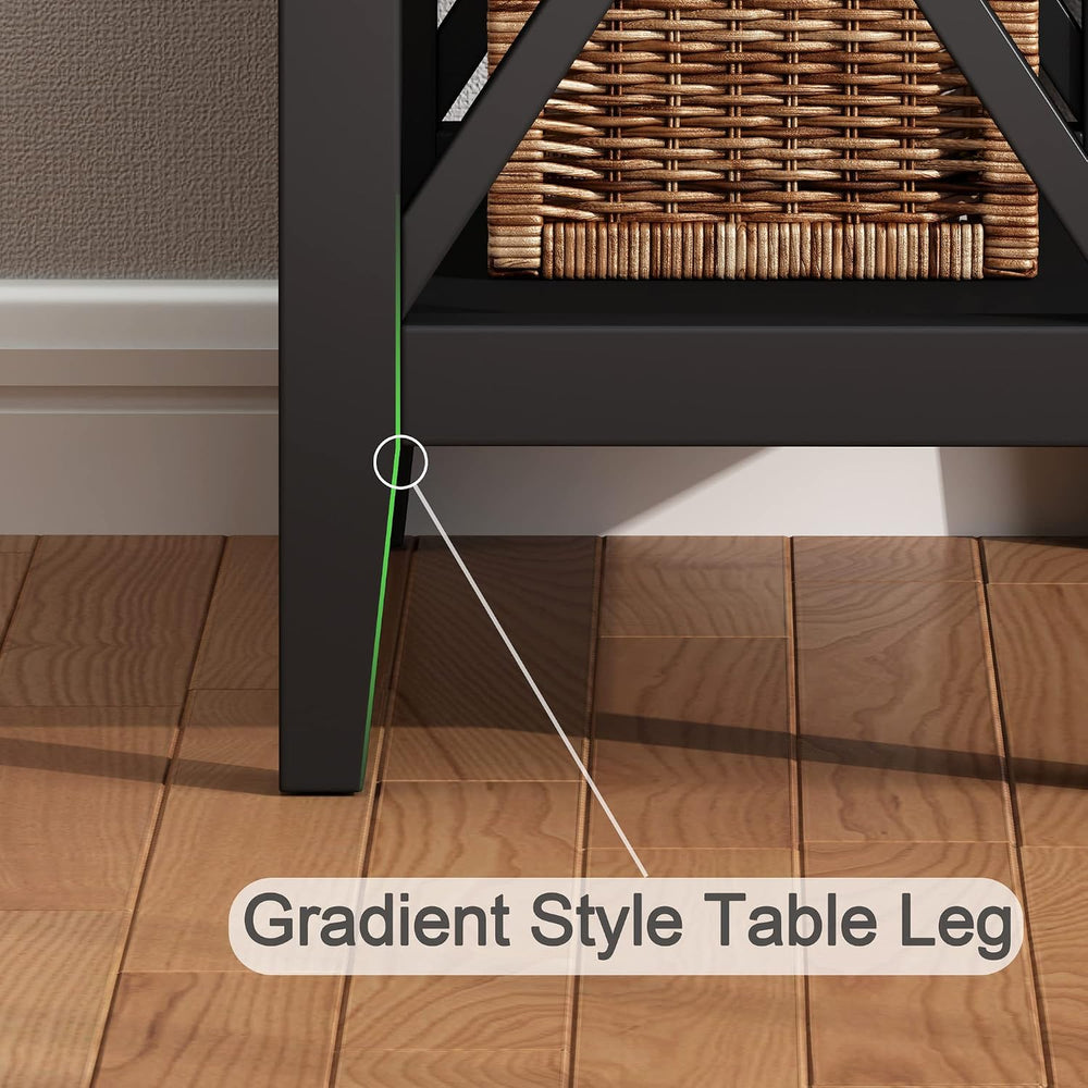 ChooChoo End Table, Flip Top Narrow End Table with Drawer