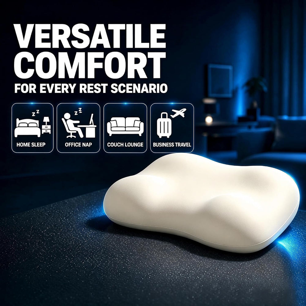 Cervical Neck Pillow for Neck Pain Relief, Ergonomic Side Sleeper Cloud Deep ...