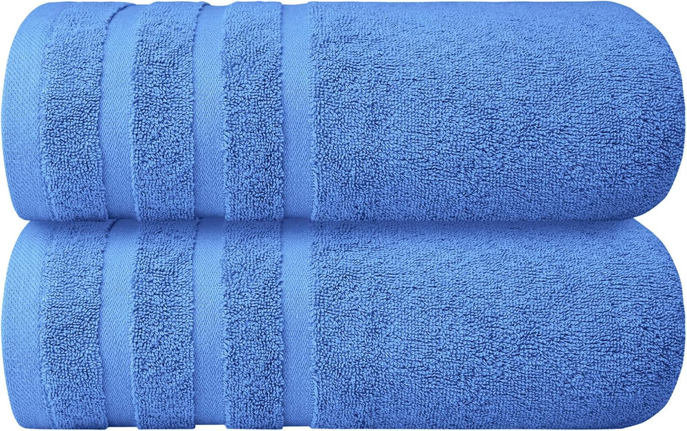Infinitee Xclusives 100% Ring-Spun Cotton Bath Towels for Bathroom - Pack 2