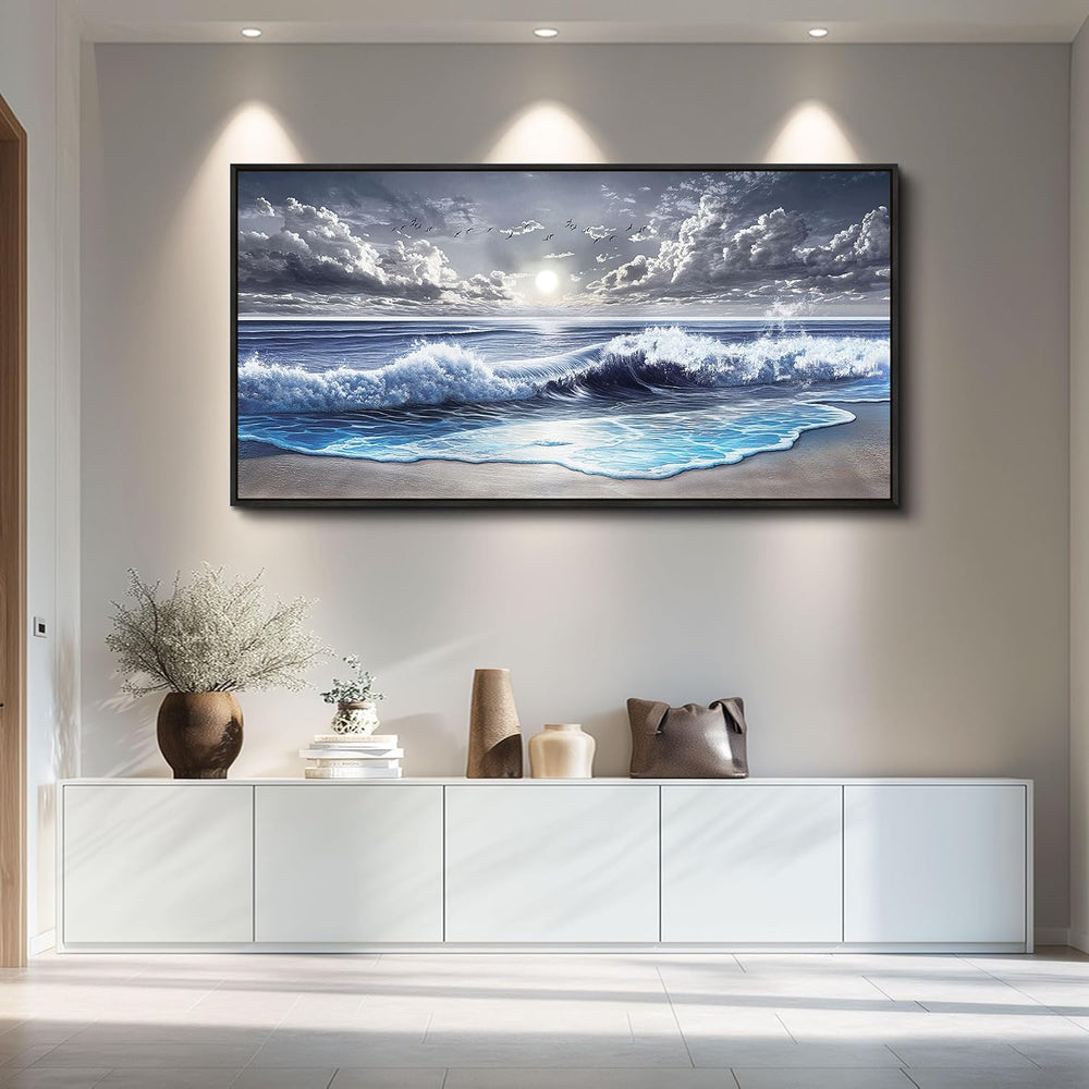 MHARTK66 Beach Large Canavs Wall Art-Wall Art For Living Room-Ocean Landscape...