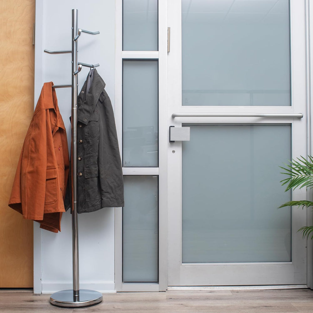 Mind Reader Freestanding Coat Rack, Multi-Hook Organizer for Office or Entryw...