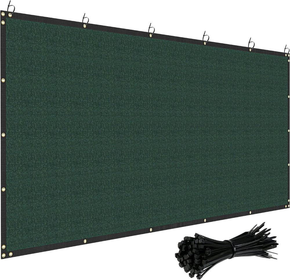 6' x 50' Fence Privacy Screen UV Blocking Mesh Fencing Covers Heavy D...