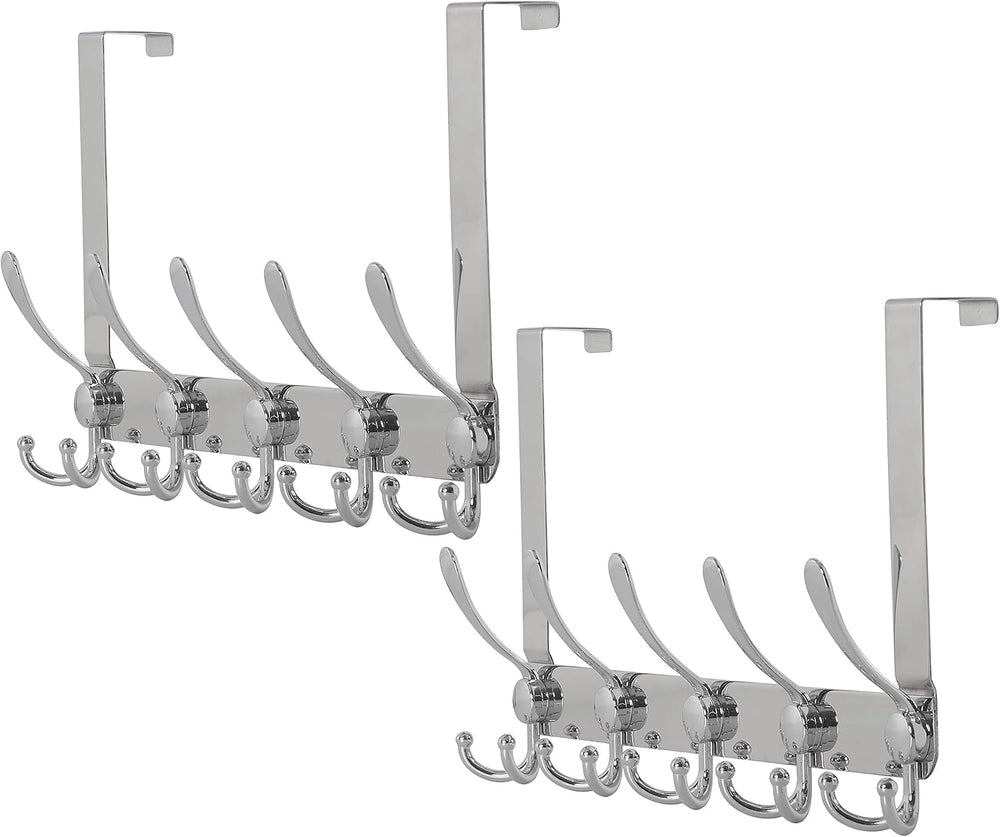 Dseap Over The Door Hook Hanger - Fits 1 3/8" to 1 3/4" Standard Do...