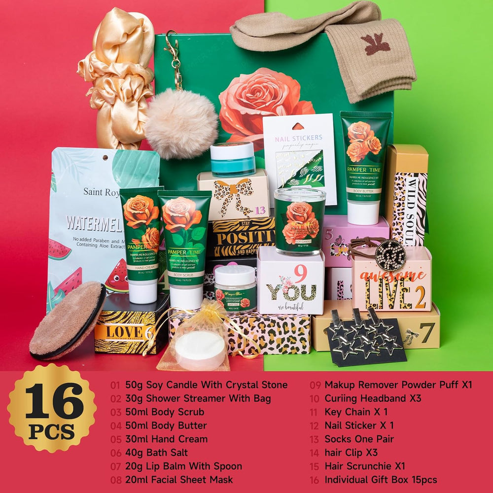 Beauty Advent calendar 2025 adult women Pamper skincare Beauty spa kit, Valen...