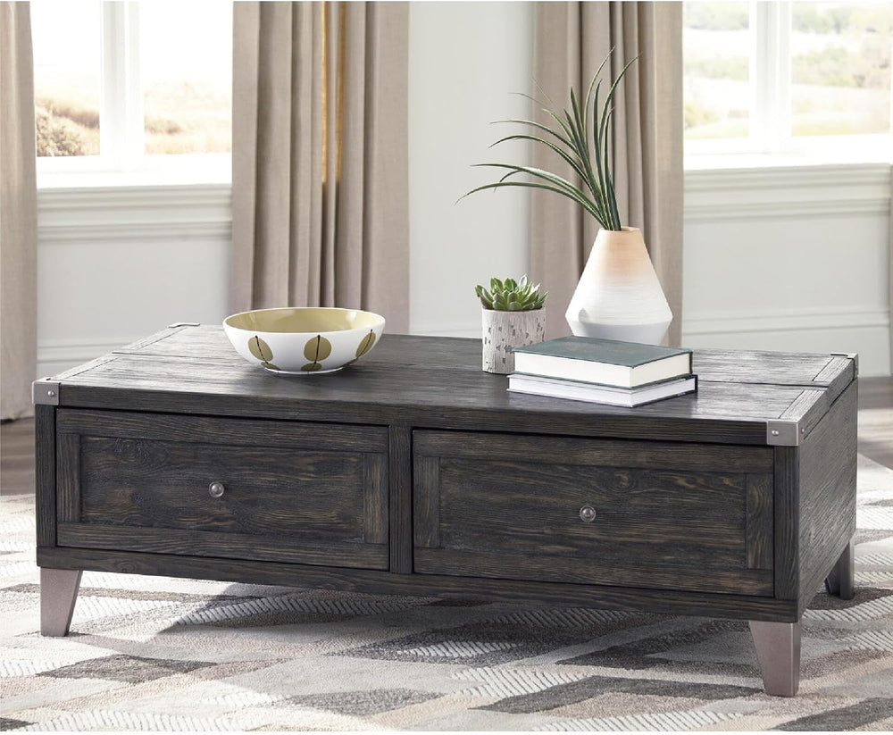 Signature Design by Ashley Todoe Lift Top Coffee Table, Dark Gray