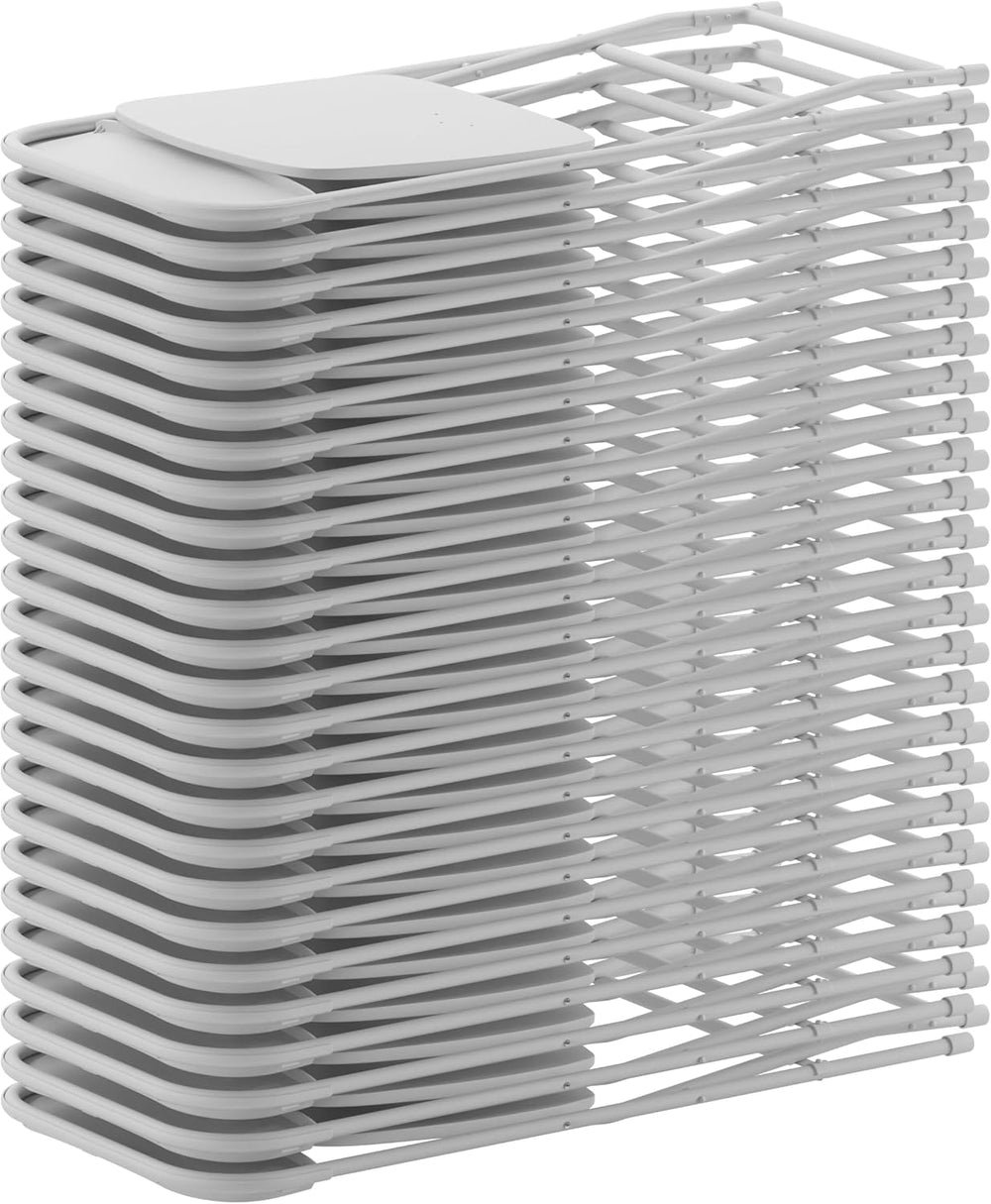 Flash Furniture Hercules Series Plastic Folding Chair - White - 4 Pack 650LB ...