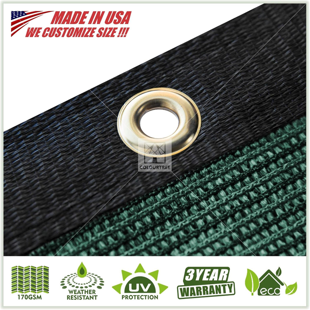 Colour Tree 8' x 50' Green Fence Privacy Screen, 90% Blockage Windscreen