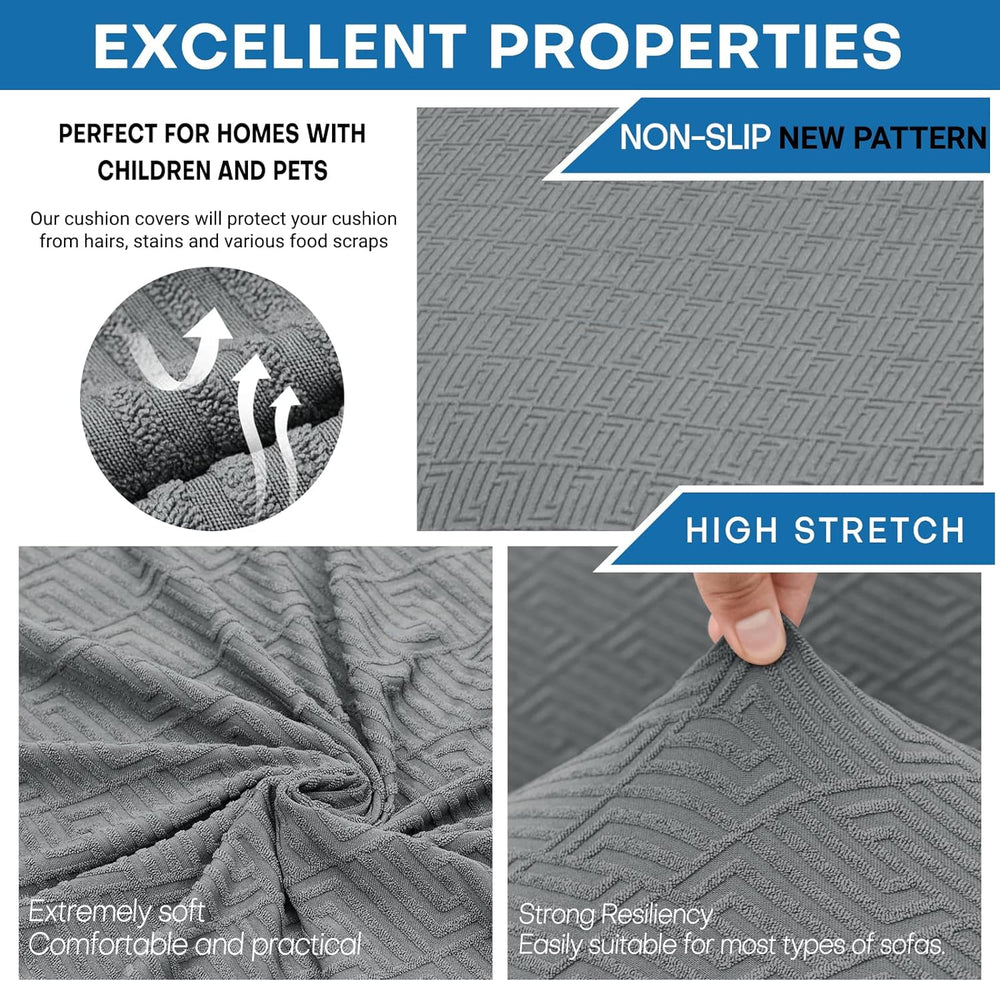 XINEAGE 3-Piece Stretch Sofa Cover, Washable Couch Covers for Dog