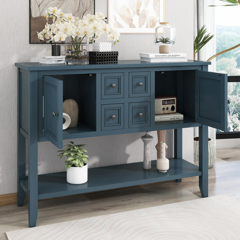 LKTART 44.5" Solid Wood Sideboard Buffet Cabinet,Entryway Console Table