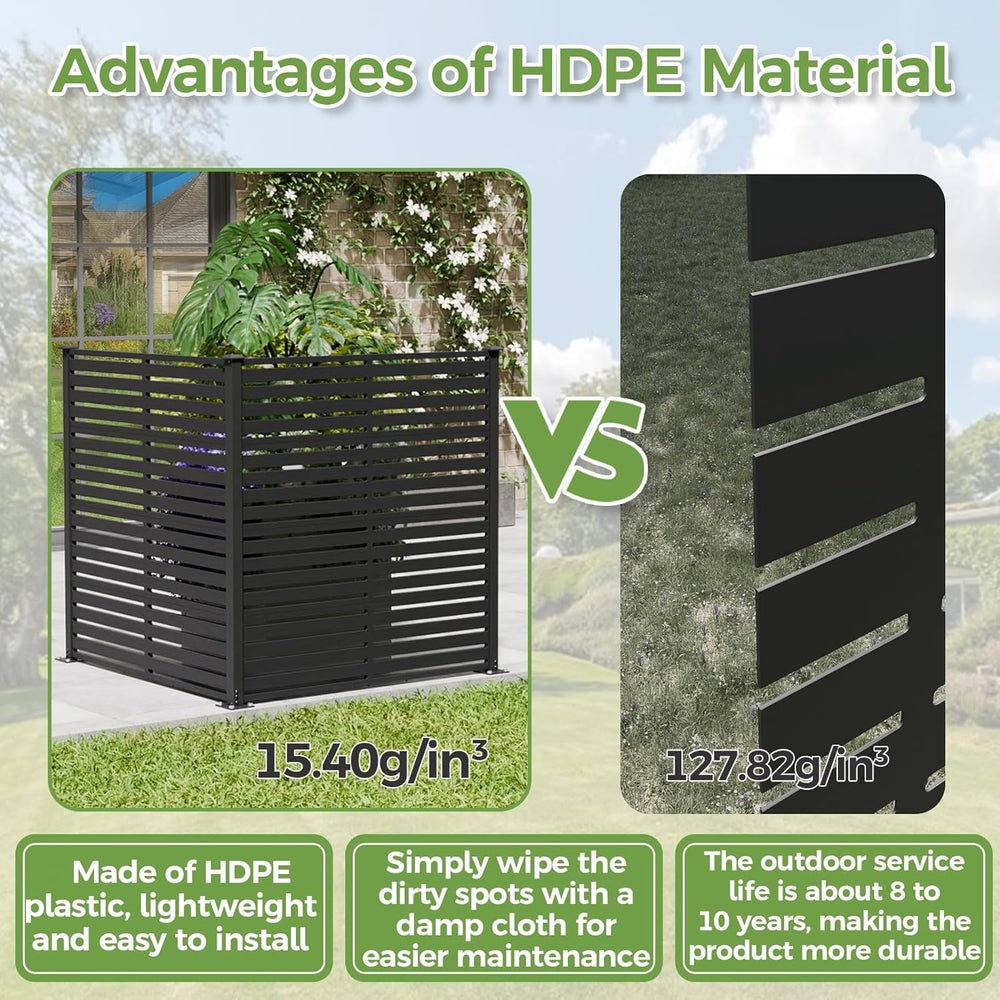 47" W x 48" H Air Conditioner Fence Panels, Pool Equipment Enclosur...